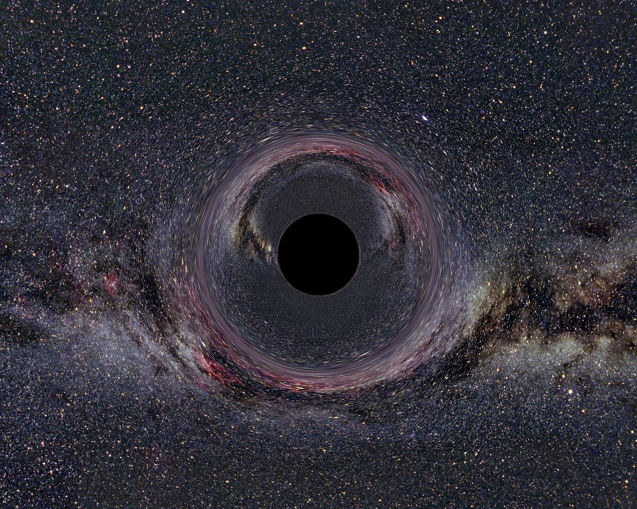 Simulation eines Schwarzen Lochs von Ute Kraus, Universität Hildesheim, Tempolimit Lichtgeschwindigkeit